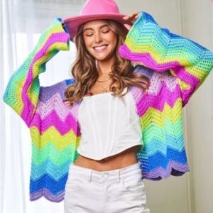 Rainbow Stripped Sweater